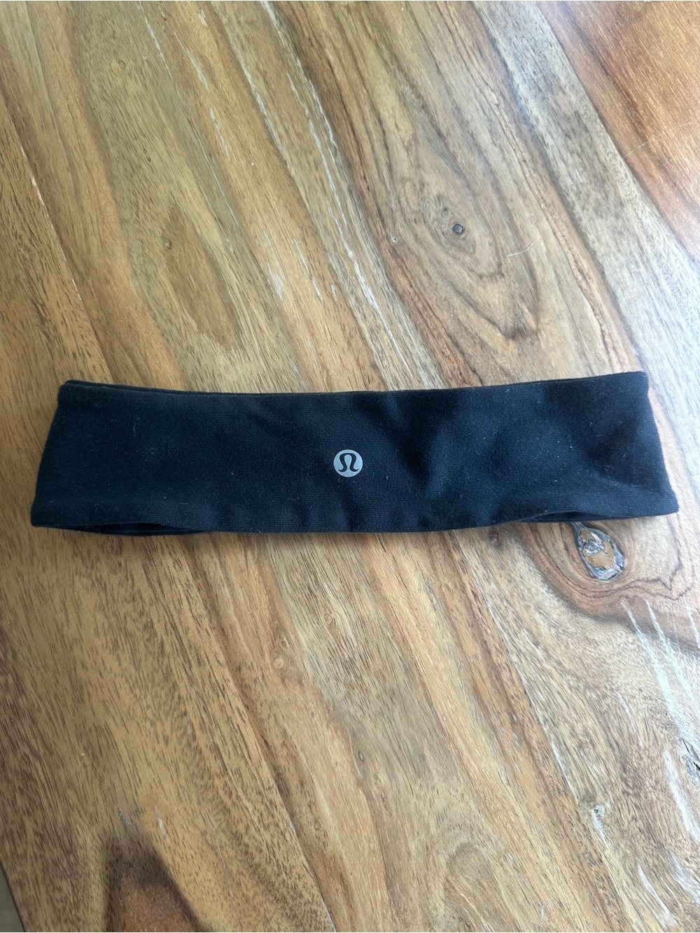 lululemon athletica Black Reflective Logo Headband